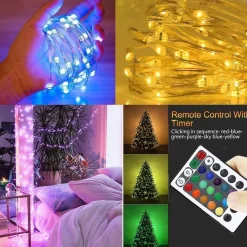 Buxibo - Waterdichte Fairy Lights - Lampjes Slinger - Led Lichtslinger - 5M Met 100Led In Multi Kleur - Usb Aansluiting - String Light Kerstverlichting - Sfeerverlichting - Indoor Led - Romantisch Licht Best