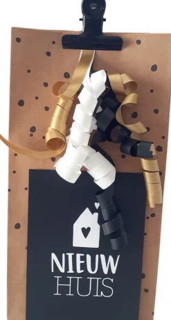 Merkloos Cadeau Nieuw Huis Woning - Samenwonen - Housewarming - Sleutels - Ingepakt Cadeautje Store