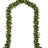 Casaria Guirlandes> Guirlande Kerstkrans - 5M Met Decoratie En 80 Led's