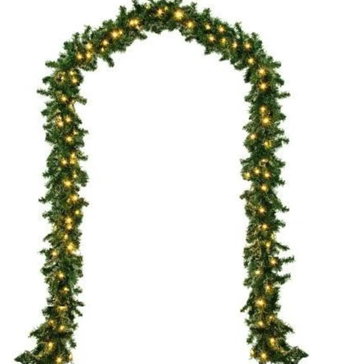 Casaria Guirlandes> Guirlande Kerstkrans - 5M Met Decoratie En 80 Led's