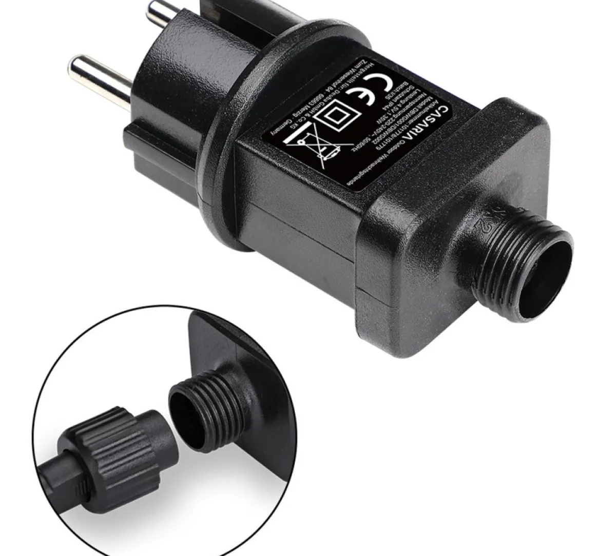 Casaria Guirlandes> Guirlande Kerstkrans - 5M Met Decoratie En 80 Led's