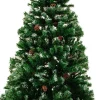Merkloos Casaria Kerstboom 180Cm Pvc – Sneeuw Effect Denneappels - Groen-Wit Sale