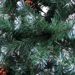 Merkloos Casaria Kerstboom 180Cm Pvc – Sneeuw Effect Denneappels - Groen-Wit Sale