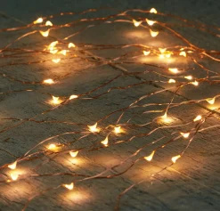 Anna's Collection Cascade Draadverlichting Lichtsnoer Met 160 Lampjes Classic Warm Wit Met 8 Lichtdraden - Lichtsnoeren - Kerstverlichting Hot