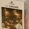 Anna's Collection Cascade Draadverlichting Lichtsnoer Met 100 Lampjes Classic Warm Wit Met 10 Lichtdraden - Op Batterijen - Kerstverlichting Flash Sale