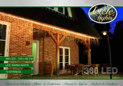 CBD Ijspegel Verlichting - 720 X 60Cm - 360 Led Warm Wit - 5M Aanloopsnoer Transparant Online