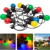Cheqo ® Feestverlichting - Lichtsnoer - Tentverlichting - Fairy Lights - 10L, 3V/20Ma - 8 Lichtfuncties - 50Cm Afstand - 9.50M Snoer - Ip44 Beschermwaarde - 2.4W Power Consumption - Ophangoog - Binnen & Buiten Shop