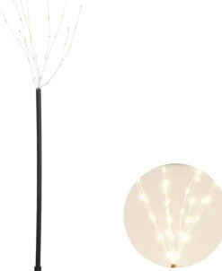 Cheqo ® Kerst Tuinlantaarn - Tuinlamp Met Grondspies - Tuinverlichting Kerst - Kerstverlichting - Tuinsteker Lamp - 5 Stuks - Met Timer - Op Batterijen Online