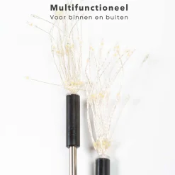 Cheqo ® Kerst Tuinlantaarn - Tuinlamp Met Grondspies - Tuinverlichting Kerst - Kerstverlichting - Tuinsteker Lamp - 5 Stuks - Met Timer - Op Batterijen Online