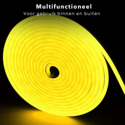 Cheqo ® Ledstrip Led Neonlight - 5M - Koel Wit - Decoratie Lichtslang Voor Binnen En Buiten Store