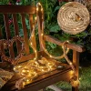 Cheqo ® Lichtslang Van Jute - Jute Touw - Touw Met Led - Lichtsnoer Touw - Touwverlichting - Kerstverlichting - 1.50 Meter - Op Batterijen Online