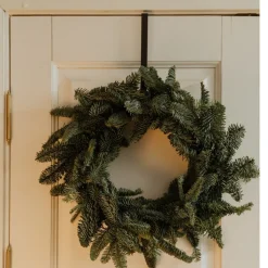 Christmas Decoration Kerstkransen> Kerstkrans Ophangen Deurhanger - Zilver - 29,5 Cm