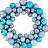 Christmas gifts Kerstkransen> Kerstkrans - O 36 Cm - 55 Ballen - Blauw - Pvc