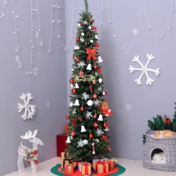 Merkloos Christmasgoodz - Kunstkerstboom - Smalle Kunstkerstboom - Smalle Kerstboom - 180 Cm Shop