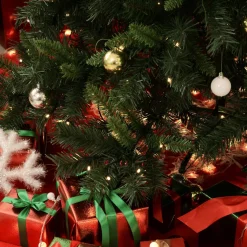 ChristmasGoodz - Kunstkerstboom - Kunstkerstboom Met Verlichting - 200 Led - Kerstballen - 180 Cm - Kerstboom Met Versiering Store