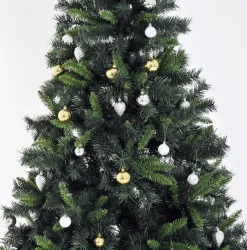 ChristmasGoodz - Kunstkerstboom - Kunstkerstboom Met Verlichting - 200 Led - Kerstballen - 180 Cm - Kerstboom Met Versiering Store