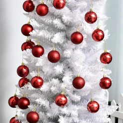 ChristmasGoodz - Kunstkerstboom - Smalle Kunstkerstboom - Smalle Kerstboom - Wit - 180 Cm Discount
