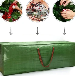 CKB ltd - Opbergtas Opberghoes Kerstboom Tas Zak Voor Kunstkerstbomen Tot 120 Cm - Kunstkerstboom - Met Handvatten En Afsluitbare Rits - Ook Voor Kleding - Opbergen Kerst Opbergbox Kerstballen New