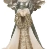 Clayre u0026 Eef Kerstbeelden>Clayre & Eef Beeld Engel 24 Cm Grijs Polyresin Kerstfiguren