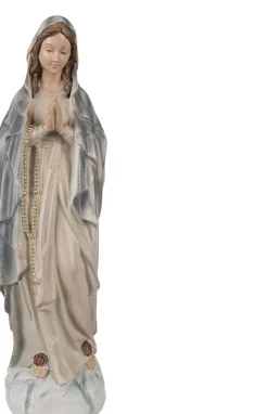 Clayre u0026 Eef Kerstbeelden>Clayre & Eef Beeld Maria 35 Cm Grijs Polyresin Woondecoratie
