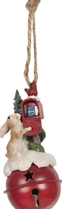 Clayre u0026 Eef Kersthanger>Clayre & Eef Decoratie Hanger 5*5*10 Cm Meerkleurig Kunststof Kersthanger Kerstboomversiering