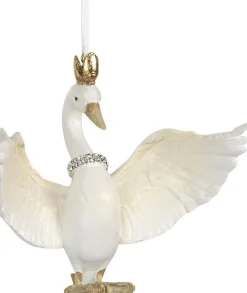 Clayre u0026 Eef Kersthanger>Clayre & Eef Hanger 15*10*12 Cm Wit Kunststof Rechthoek Woondecoratie