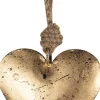 Clayre u0026 Eef Kersthanger>Clayre & Eef Hanger Hart 8X2X10 Cm Goudkleurig Metaal Hartvormig Woondecoratie