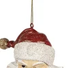 Clayre u0026 Eef Kersthanger>Clayre & Eef Kersthanger Kerstman 8X5X12 Cm Wit Polyresin Kerstboomversiering