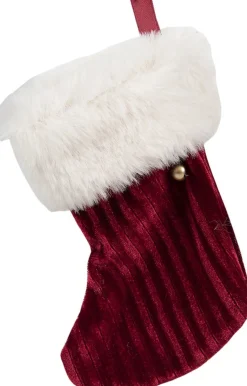 Clayre u0026 Eef Kerstsokken>Clayre & Eef Kerstsok 13 Cm Rood Synthetisch