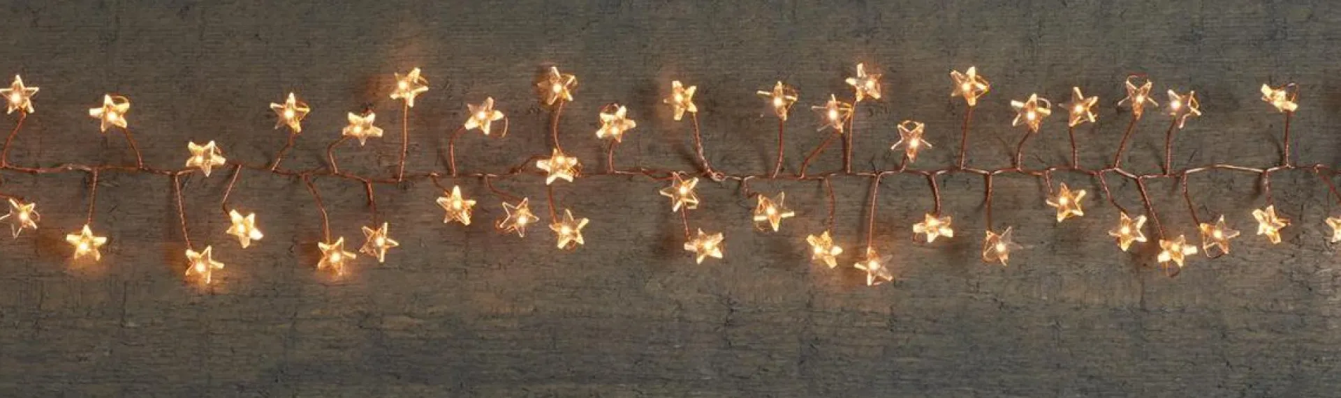 Anna's Collection Cluster Draadverlichting Met Timer 100 Sterren Op Batterij Wit - Kerst Lichtsnoer Lichtdraad Met Sterren Lampjes New