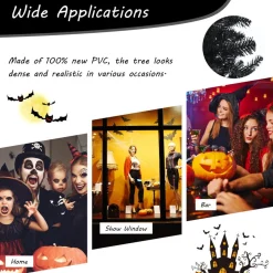 COAST™ Coast 180 Cm Verlichte Zwarte Kerstboom Met 250 Paarse Led -Lichten Fashion