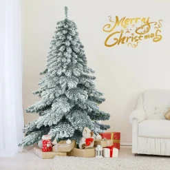 COAST™ Coast - Kunstkerstboom - Met Sneeuwvlokken - Groen + Wit - 180 Cm Shop