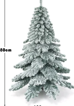 COAST™ Coast - Kunstkerstboom - Met Sneeuwvlokken - Groen + Wit - 180 Cm Shop