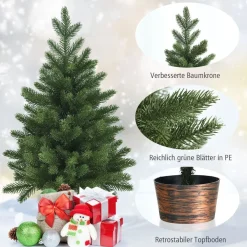 COAST™ Coast Hoge Mini Tafel Kerstboom - Groen - 60Cm Outlet