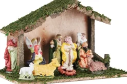 Merkloos Kerststallen>Complete Kerststal Inclusief Kerststal Beelden 31 Cm