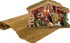 Merkloos Kerststallen>Complete Kerststal Inclusief Beelden En Ondergrond - Kerststallen