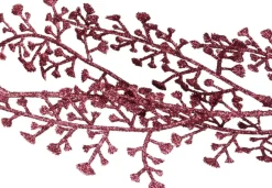 Cosy @ Home Guirlandes>Cosy At Home Kerstboom Glitter Guirlande/Slinger - 2X - Rood - 180 Cm