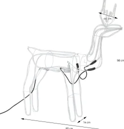 DecorativeLIghting 3D Rendier Lichtslang Met Draaiende Kop (90Cmx86Cm)Decorative Lighting Outlet