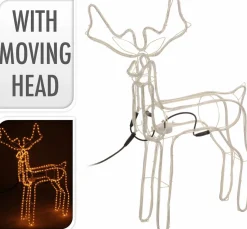 DecorativeLIghting 3D Rendier Lichtslang Met Draaiende Kop (90Cmx86Cm)Decorative Lighting Outlet