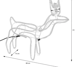 DecorativeLIghting 3D Rendier Lichtslang Met (216 Lampjes)Decorative Lighting Best