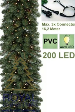 Royal Christmas Guirlandes>Dakota Deluxe Guirlande - Lengte 540 Cm - 200 Warm Led Lampjes - Max. 3X Koppelbaar