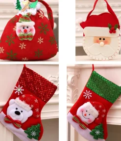 Merkloos Kerstsokken>Deardeer® Kerst Hangende Ornamenten Geschenkzakken Snoepzakjes - Kerstboomhanger, Kerstdecoratie Voor Kerstfeest