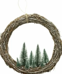 Home u0026 Deco Kerstkransen>Decoratie Kerstkrans Dennenbomen