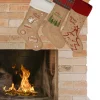 Merkloos Kerstsokken>Decoratie Kerstsokken - 3X Stuks - H52 Cm - Jute/Polyester