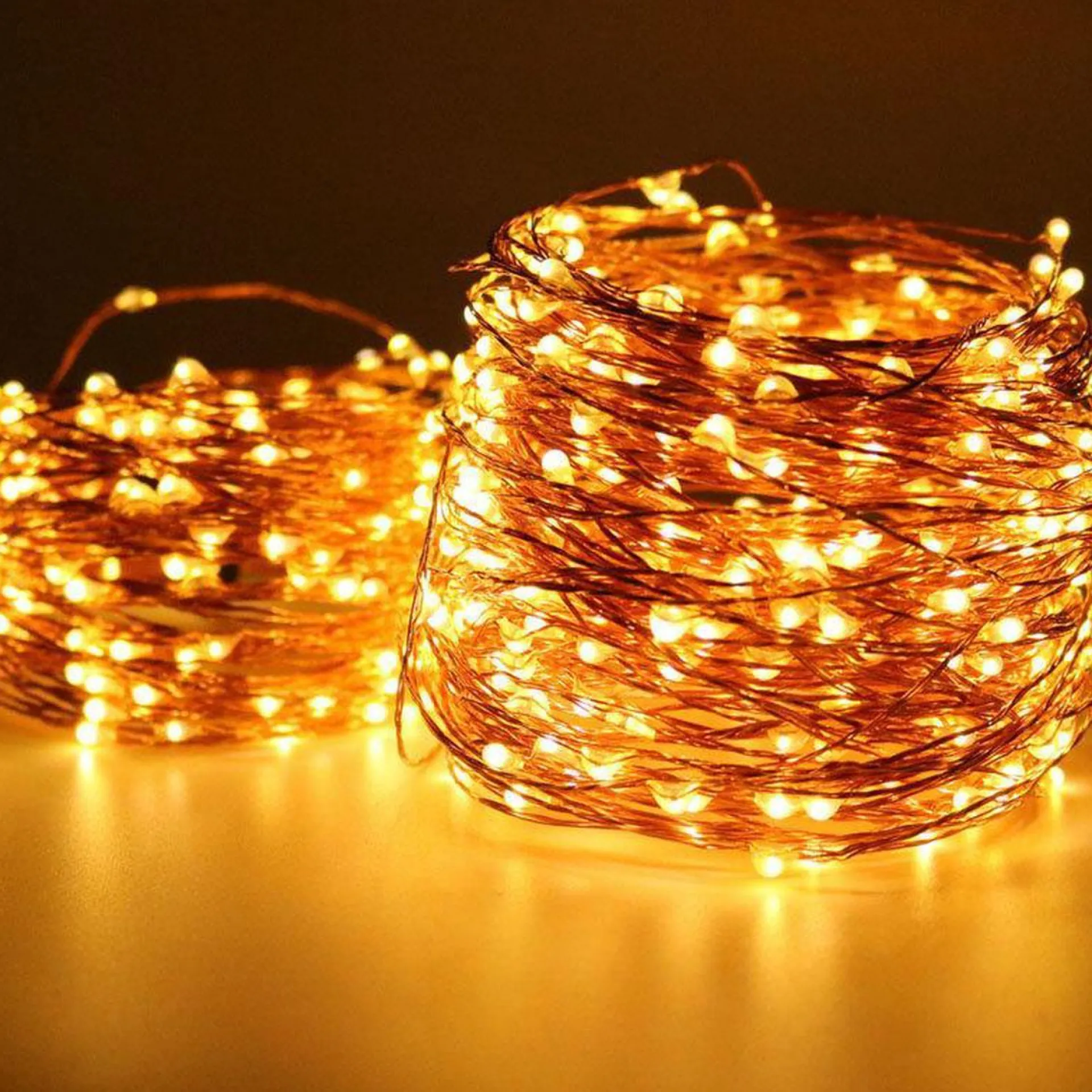 Improducts Decoratie Led Verlichting 10 Meter Zilverdraad Ip65 Waterbestendig Warm Wit. Clearance