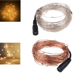 Improducts Decoratie Led Verlichting 10 Meter Zilverdraad Ip65 Waterbestendig Warm Wit. Clearance