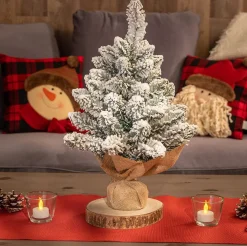 com-four Decoratieve Boom Met Decoratieve Sneeuw- En Dennentakken - Leuke Tafeldecoratie Voor De Adventstijd Best