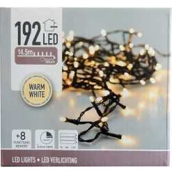 Merkloos Decorativelighting Led Verlichting - 192 Led - Warm Wit 1450 Cm Flash Sale