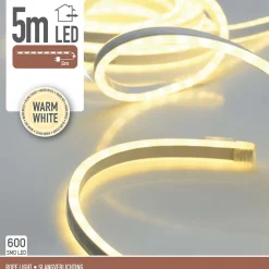 DecorativeLIghting Lichtslang 5 Meter - 600 Smd-Led - Warm Wit Online