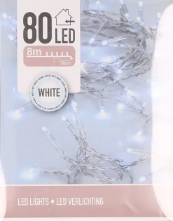 Decoris - Mini Kunst Kerstboom 60Cm Met Helder Witte Verlichting Lampjes Outlet